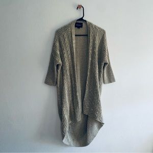 Lovemarks gray cable knit sweater